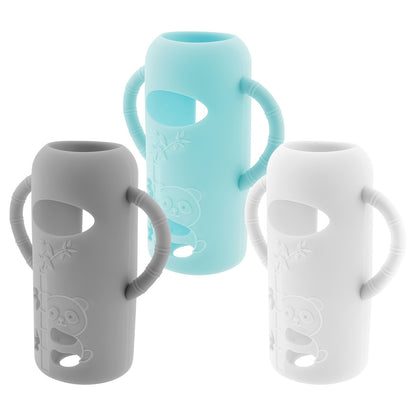 3Pcs Silicone Bottle Sleeves for Dr. Brown's Glass Baby Bottles Food-Grade Silicone Bottle Sleeves Insulated Baby Bottle Cover