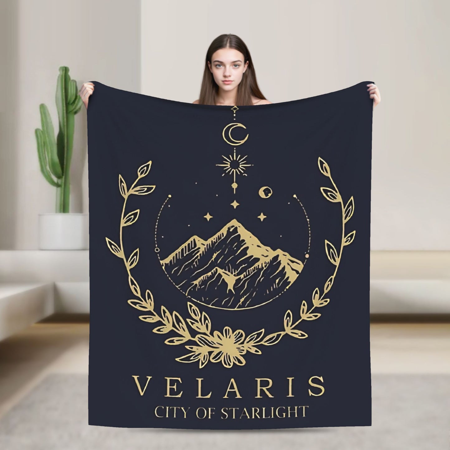 Manta Macia de Viagem Velaris Cidade da Luz Cobertor de Cama Flannel Colcha para Sofá Cadeira Cama Capa Engraçada de Sofá-Cama