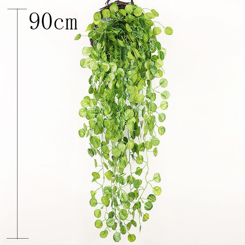 2.1M Green Ivy Leaf Hanging Vine Artificial Garland Silk Wall Plant Home Garden Decoration Wedding Party DIY Fake Wreath Leaves