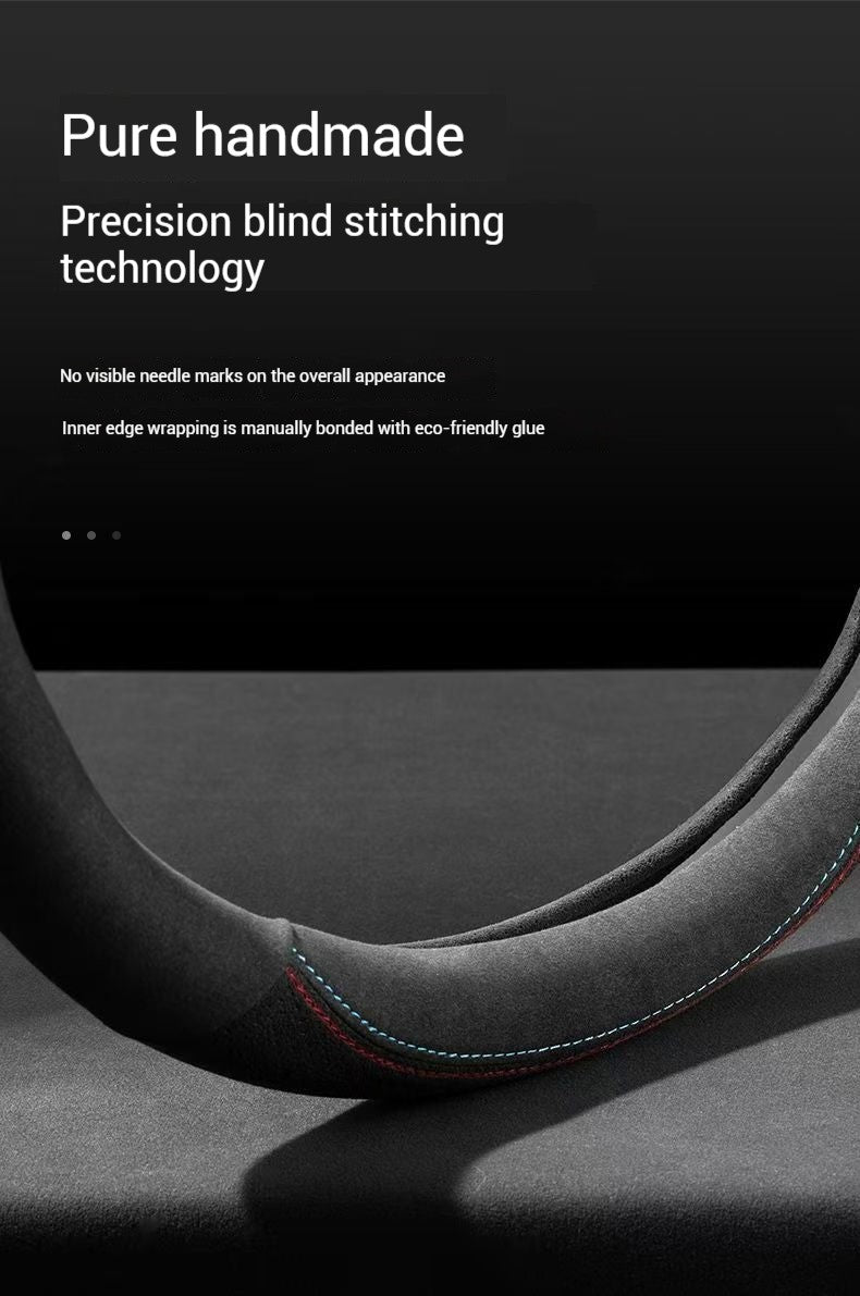 Car faux Suede leather Anti-slip Leather Steering Wheel Cover For Subaru Brz Wrx Xv Ascent Forester Outback Impreza Legacy