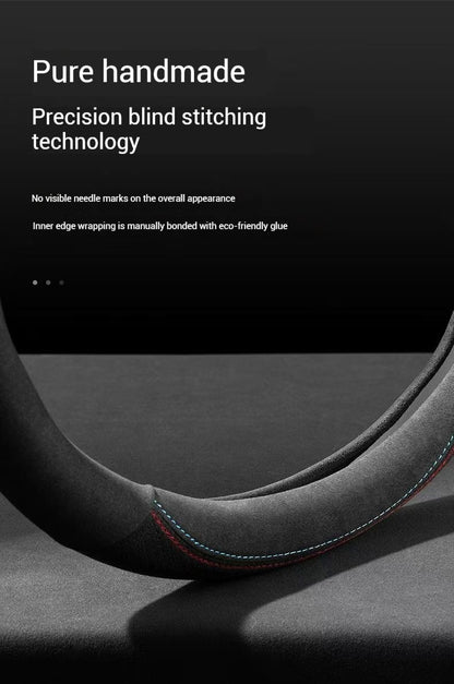 Car faux Suede leather Anti-slip Leather Steering Wheel Cover For Subaru Brz Wrx Xv Ascent Forester Outback Impreza Legacy