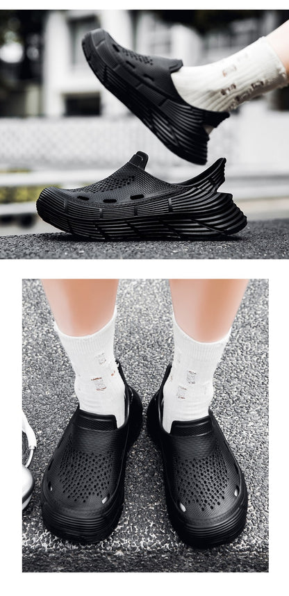 Summer Sandals Men Beach Slipper Platform Soft Sole Waterproof Anti-Slip Sandals Water Shoes Outdoor Sport Hollow out Men Shoes