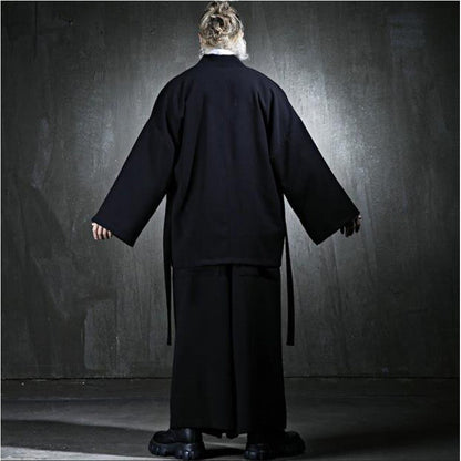 Spring Men's Frenulum Loose Coat Korea Tide Brand Plus Size Outwear New Fashion Casual Jackets Male Personality Clothes Hombre