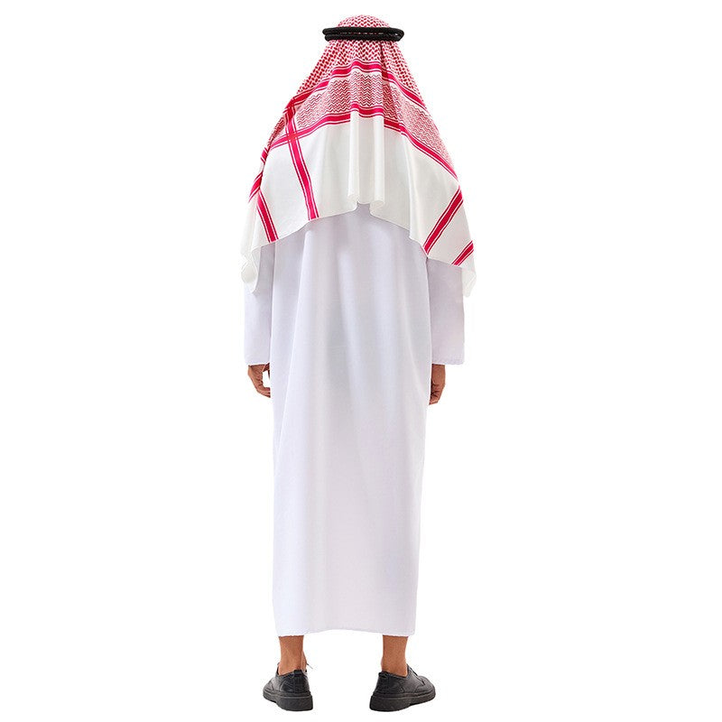Men Arabia Arab Sheikh Costume Shepherd Arabian Prince Cosplay for Adult Fantasia Purim Halloween Costumes