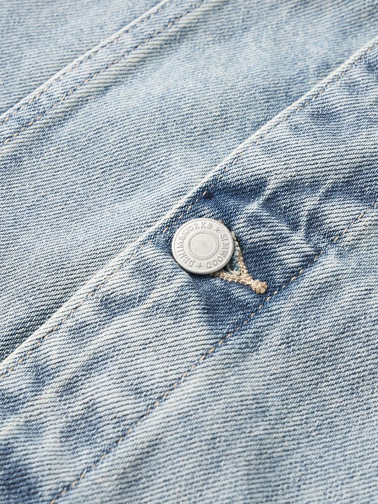 SIMWOOD 2025 Autumn New Oversize 12.5oz Classical Denim Jackets Men Washed Vintage Casual Jacket