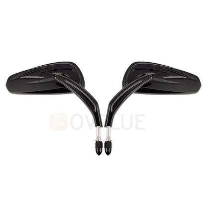 Espelhos retrovisores de motocicleta universais para Harley Touring Road Street Glide Electra Glide Sportster Iron 883 softail 1982-2024
