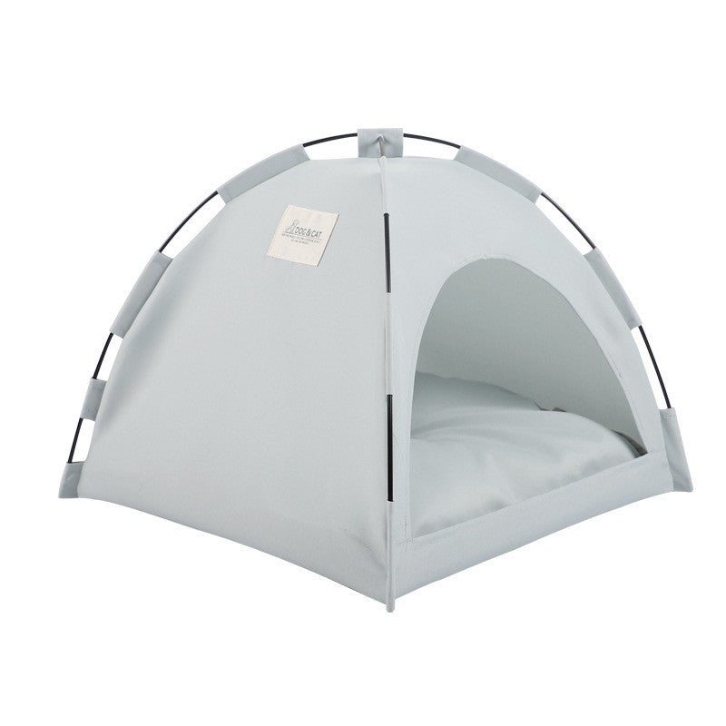 Cama Toca para Pets Removível Sofá Cesta para Gatos de Lona Casa Semiaberta para Gatos Toca Caverna para Cães Cama para Gatos para Decoração de Quarto Suprimentos para Pets