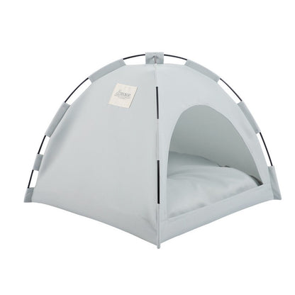 Cama Toca para Pets Removível Sofá Cesta para Gatos de Lona Casa Semiaberta para Gatos Toca Caverna para Cães Cama para Gatos para Decoração de Quarto Suprimentos para Pets