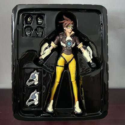 Play Arts Hot Toys Overwatch Grim Reaper Tracer Figma 352 Reaper Tracer Genji Gabriel Reyes Action Figure Collection Toy Gifts