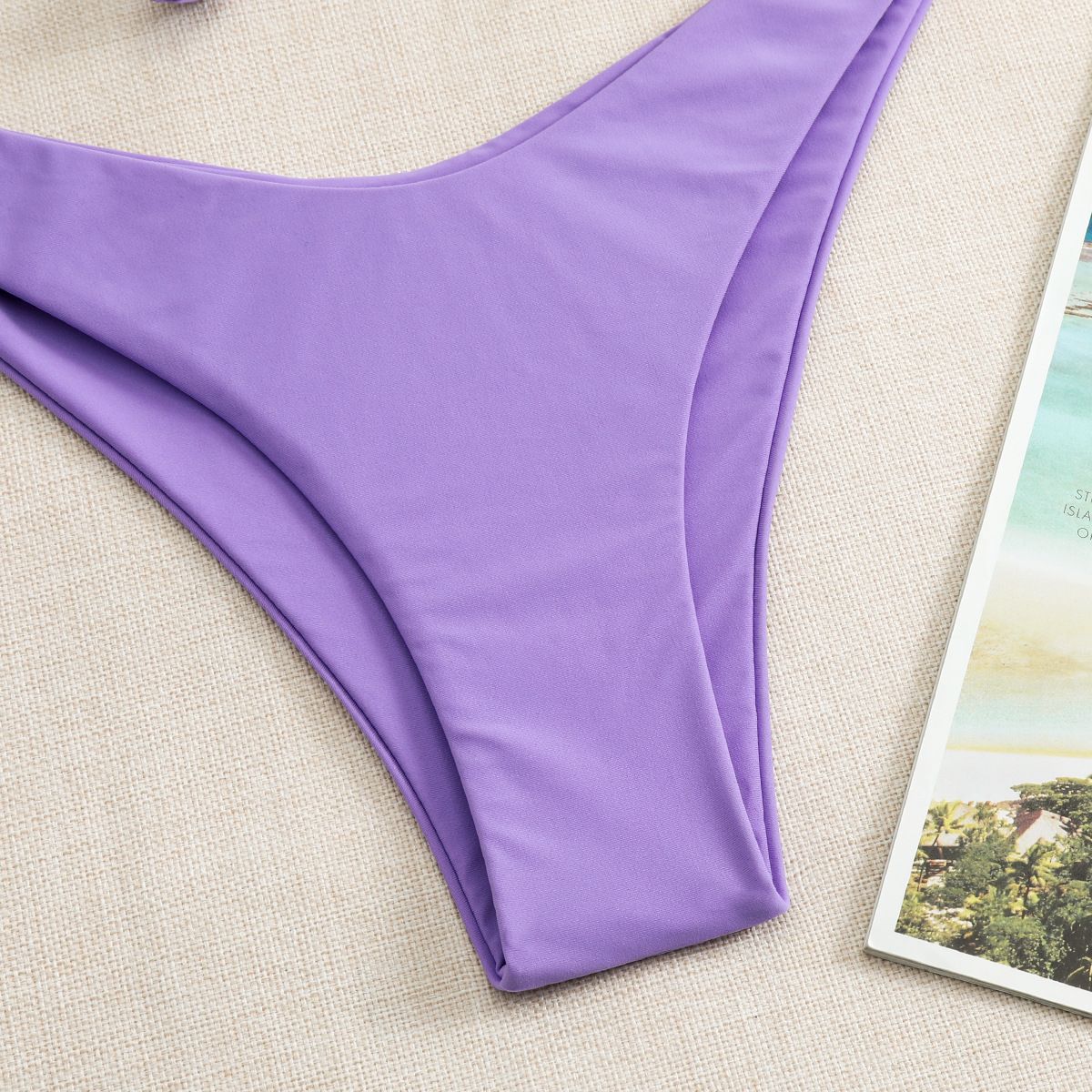 Push Up Bikini Set Women's Swimwear 2024 New Halter Bandeau Underwire Swimsuit Beach Bathing Swimming Suit for Women