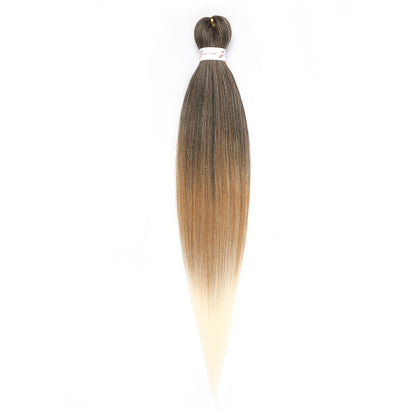 Cabelo Sintético Trançado Pré-esticado Profissional Sem Coceira Fibra Que Sela Em Água Quente 30'' Ombre Textura Yaki Extensões de Cabelo para Trança