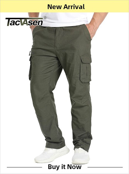 TACVASEN Outdoor Pants Men Quick Dry Straight Running Hiking Pants Elastic Lightweight Yoga Fitness Exercise Sweatpants Joggers