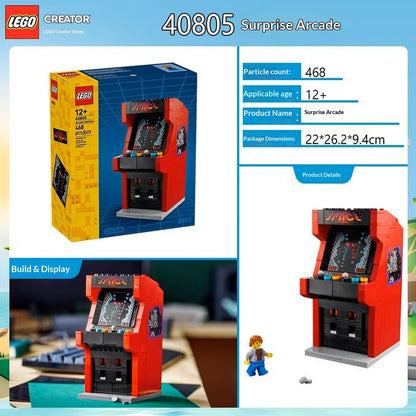 LEGO Outras Séries 40805 Console de Fliperama Surpresa Quebra-Cabeça Infantil Blocos de Montar Brinquedo Presente