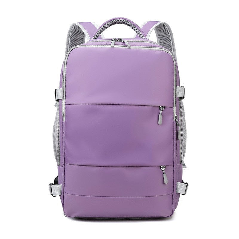Mochila de Viagem Multifuncional de Grande Capacidade com Compartimento para Calçados e Múltiplos Bolsos