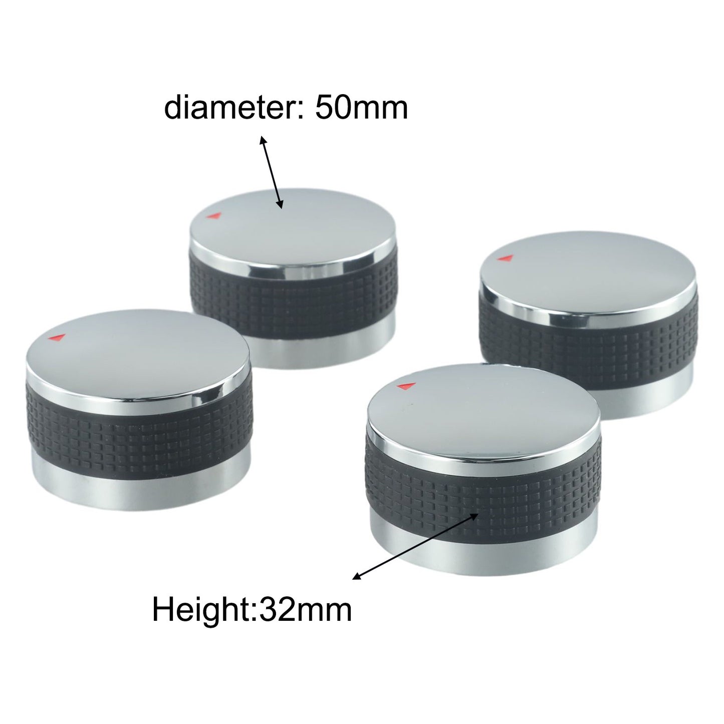 4pcs Grill Control Knob 58mm 50mm Outdoor BBQ Gas Stove Switch Knob Replacement Parts Barbecue Garden Tool Accessories Durable