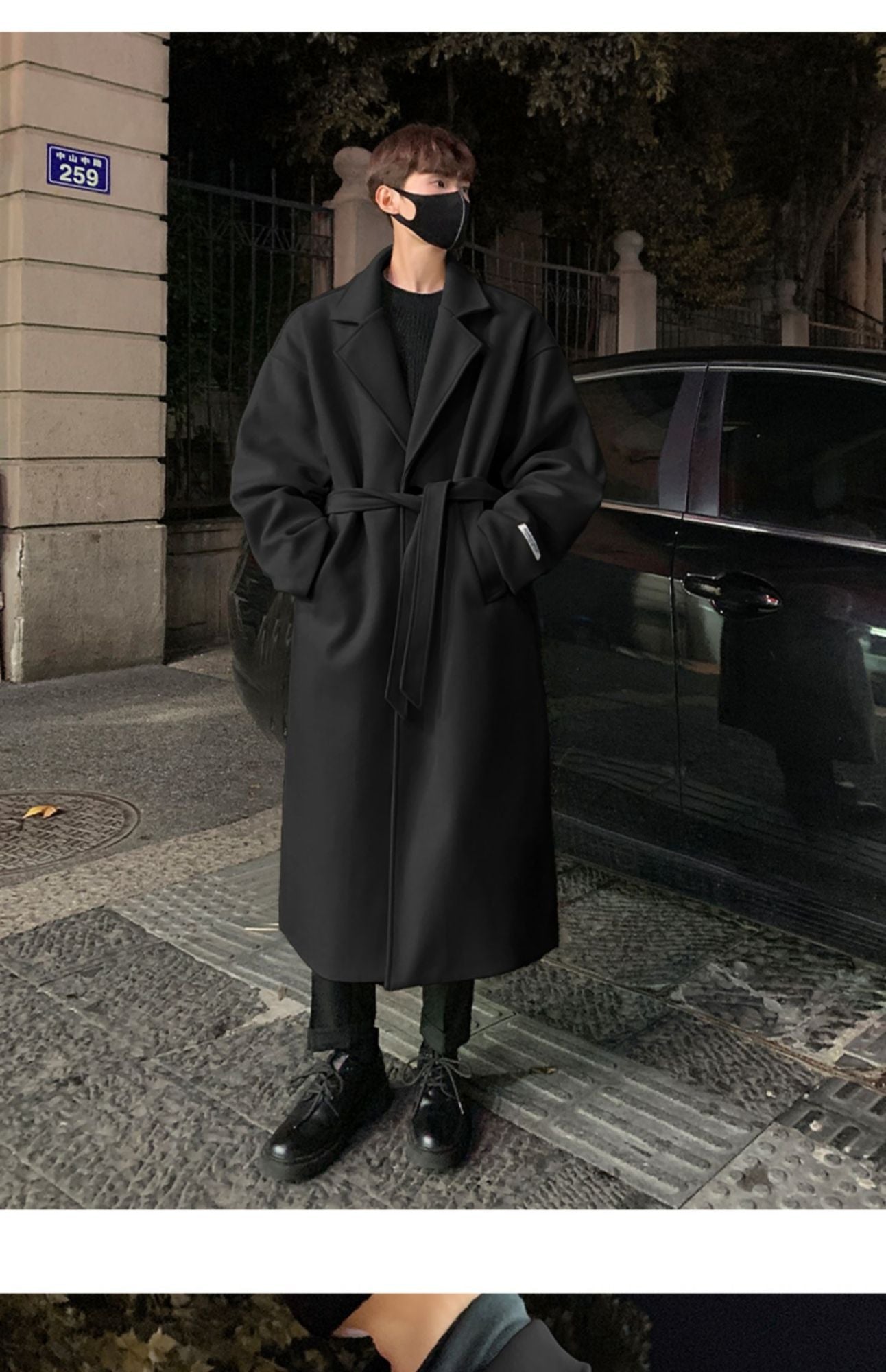 Men Fashion Winter Jacket Coats 2024 Thicken Wool Blends Coat Mens Oversized Overcoat Male Streetwear Warm Long Coat Q38