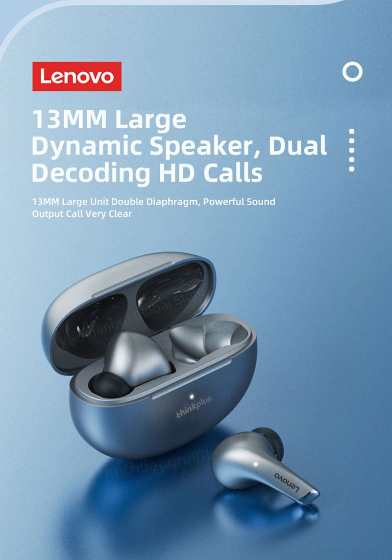Lenovo LP5 TWS Bluetooth Earphone 9D Stereo HiFi Sports Waterproof Wireless Earbuds for iPhone 13 Xiaomi Bluetooth Headphones