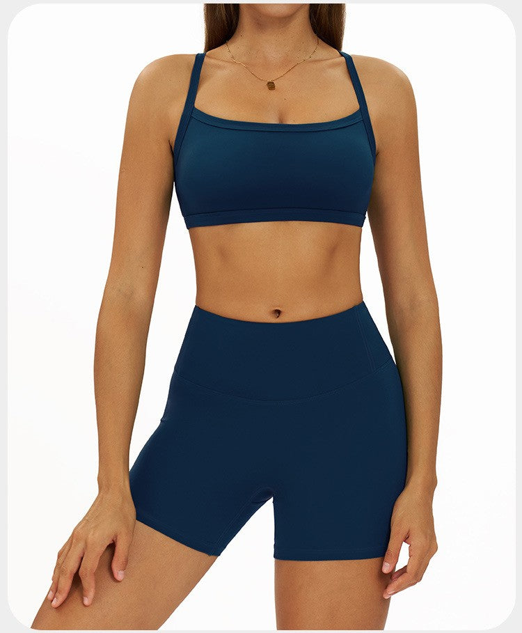 2 Pieces Women's Tracksuit Seamless Yoga Set Workout Outfit Sportswear Gym Clothing High Waist Leggings Fitness Bra Sports Suits