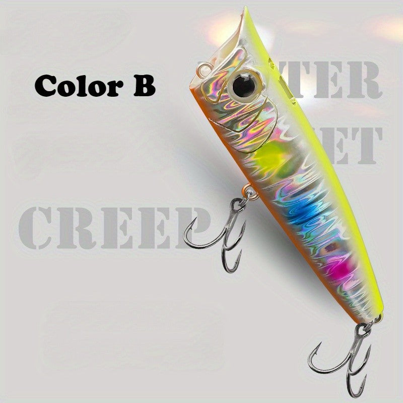 1unid/5unid Poppers Topwater 9g 14.5g 18g Floating Rock pop Iscas Artificiais Rígidas para Pesca de Black Bass, Perca e Lúcio