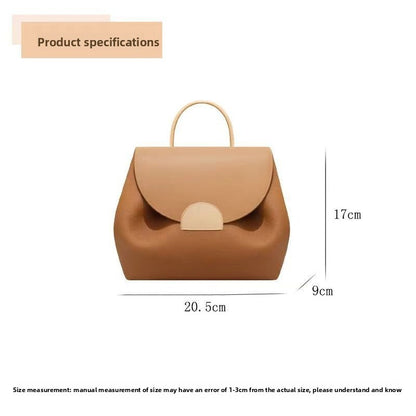 French Style Niche Fashion Crossbody Top Handle Bag Women Pu Leather Casual Daily Luxury Handbag Adjustable Shoulder Strap Y2k
