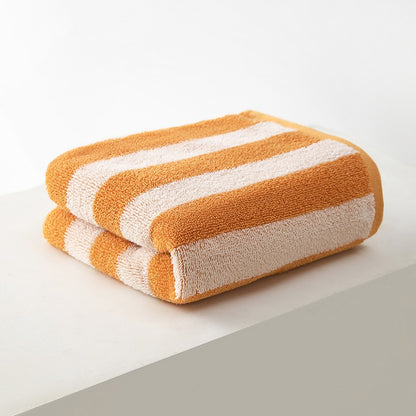 Battilo Plaid Cotton Bath Towels Set Soft Absorbent Daily Cleansing Face Hand Towel Set Patterned Lightweight Towel for Bathroom