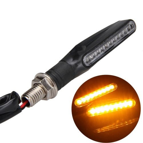 1/2/4pcs LED Motorbike Lampe LED Turn Signal Light Super Bright Amber Flasher Light Universal Motorcycle Turn Signal Indicator