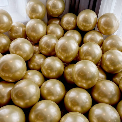10/20/50pcs Metal Luster Chrome Balloon 5/10/12inch Latex Balloons Rose Gold Silver Red Purple Green Pink Balloon Birthday Party