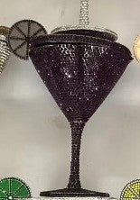 XIYUAN Women Luxury Branded Martini Crystal Evening Bag Elegant Cup Diamond Bridal Handbag Wedding Party Purses Lady Gift Clutch