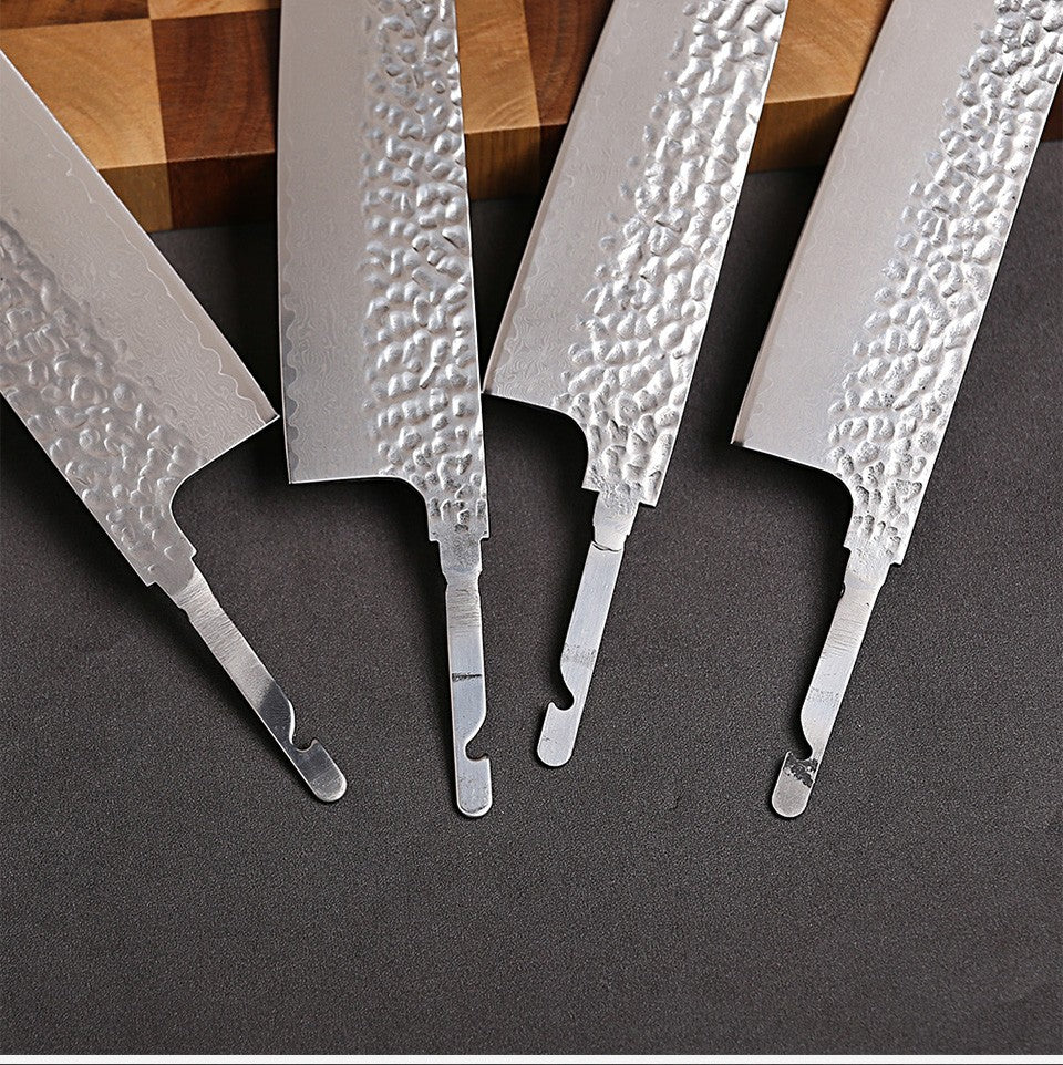 TURWHO Lâmina Crua de Faca de Chef Japonesa Aço Damasco Forjado à Mão DIY VG10 Kit de Facas de Cozinha Ferramentas para Fazer Facas Sem Cabo