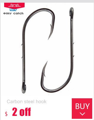 Anzol Easy Catch tamanho 28/0 de Aço Inox para Pesca Grande Forte Grosso Peixe Grande Atum