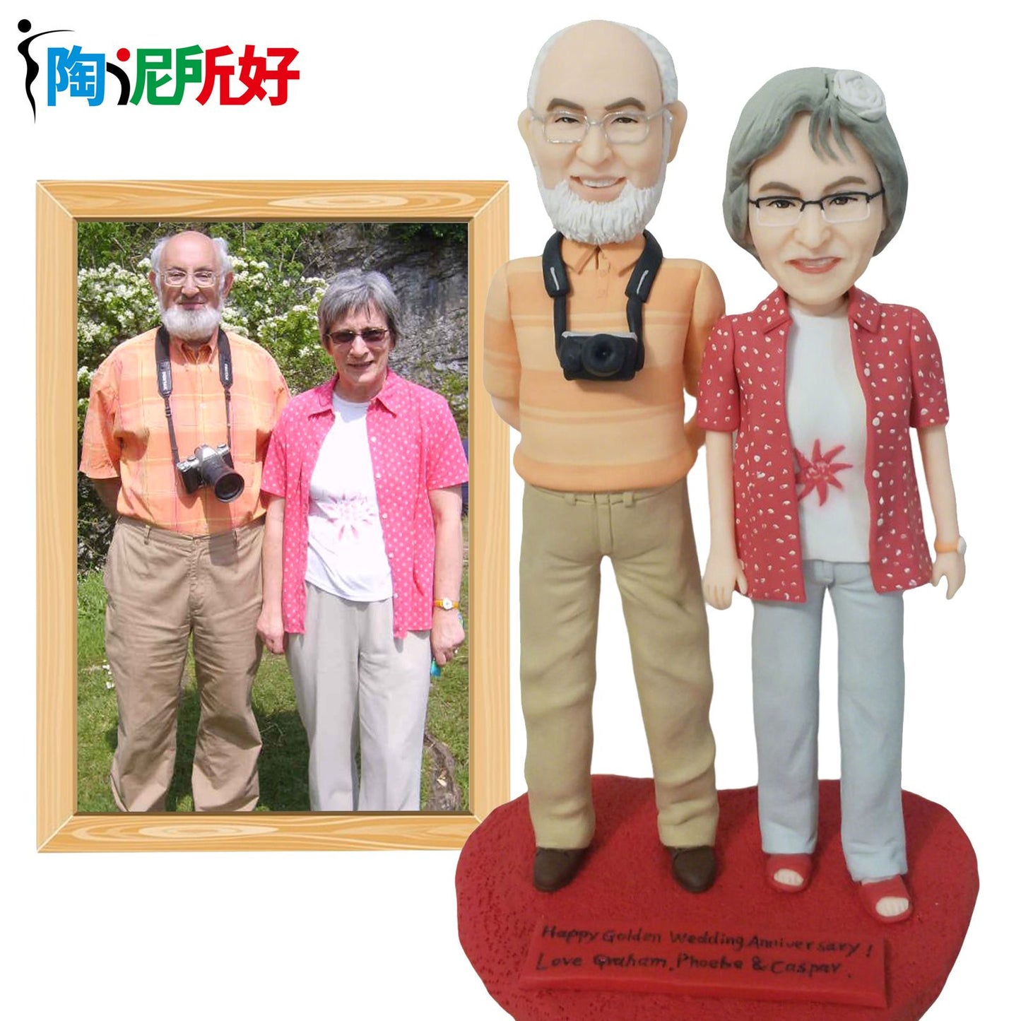 Boneco Bobblehead Personalizado, Corpo Inteiro Personalizável a Partir de Fotos, Boneco Bobblehead Personalizado Presente de Natal para Pais e Família