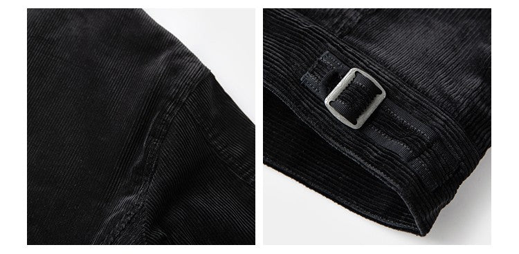 Rugged Bronson Thickened Heavy Corduroy Coat Cossack Short Jacket Fleece Liner Jacket Cool