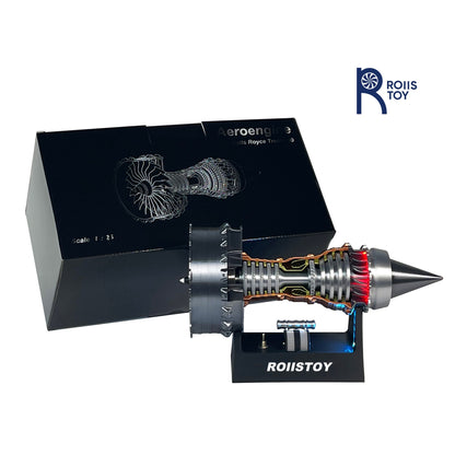 Trent 900 Ultra Precise Turbofan Model 200 Plus DIY Parts With Brushless Motor Engineering Student Training Kit