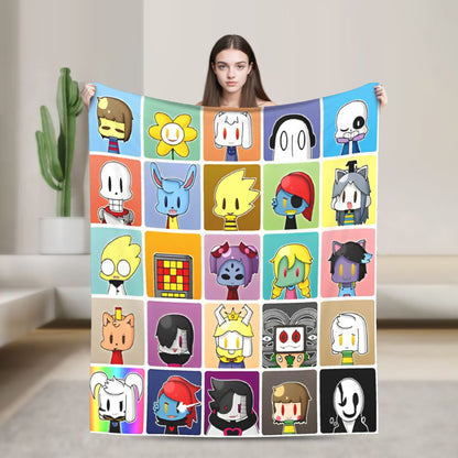 Annoying Dog Game Cobertores Undertale Manta de flanela para quarto, sofá, estampada, ultrassuave e quente