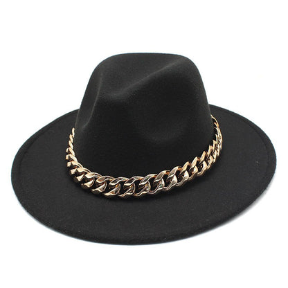Conjuntos de 2 Peças para Mulheres com Bolsa Grande e Corrente, Chapéu Fedora, Moda 2022, Luxo, Festa, Casamento, Chapéu de Jazz ?????