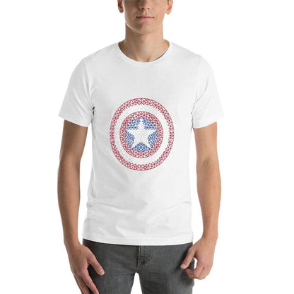 American Shield T-Shirt cotton tshirt 100% t shirt man plain T-Shirt