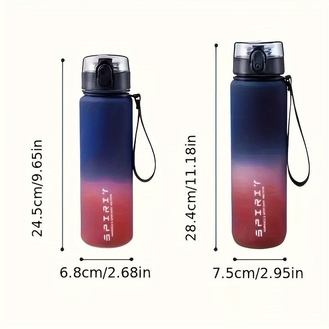 1L Large Capacity Sports Water Bottle Motivational Leak Proof Portable Reusable Plastic Cups Outdoor Travel Gym Jugs