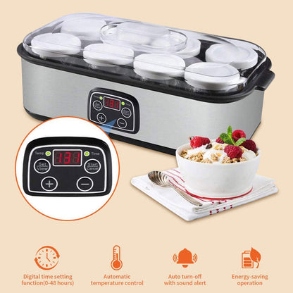 Iogurteira, Iogurteira Automática, Eletrodoméstico Compacto, Ferramenta DIY com 8