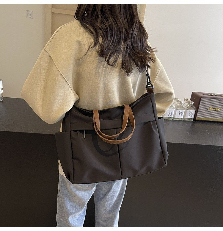 Multi Functional Tote Bag: Durable Nylon Work & Daily Shoulder Purse, Large Capacity Handbag Crossbody Bags for Women Daily Use