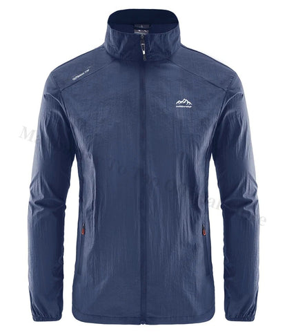 Men's Summer Skin Quick Dry Hiking Jacket Waterproof Sun UV Protection Coats Men Outdoor Sports Fishing Camping Running Jacket