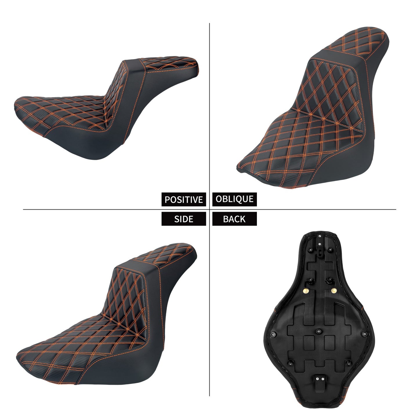 Banco do passageiro do motorista de duas pessoas da motocicleta Selim do piloto Banco dianteiro e traseiro para Harley Softail Fat Boy 2018-2025 Breakout FXBR 2023-25