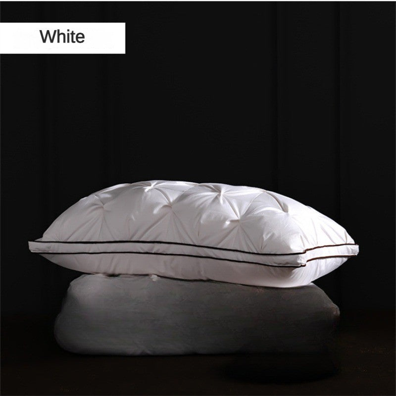 95% Goose Down Pillow White Cotton PillowCover Rectangle Bedroom Sleep 5-Star Hotel Pillow Low-Mid-high Pillows for Sleeping