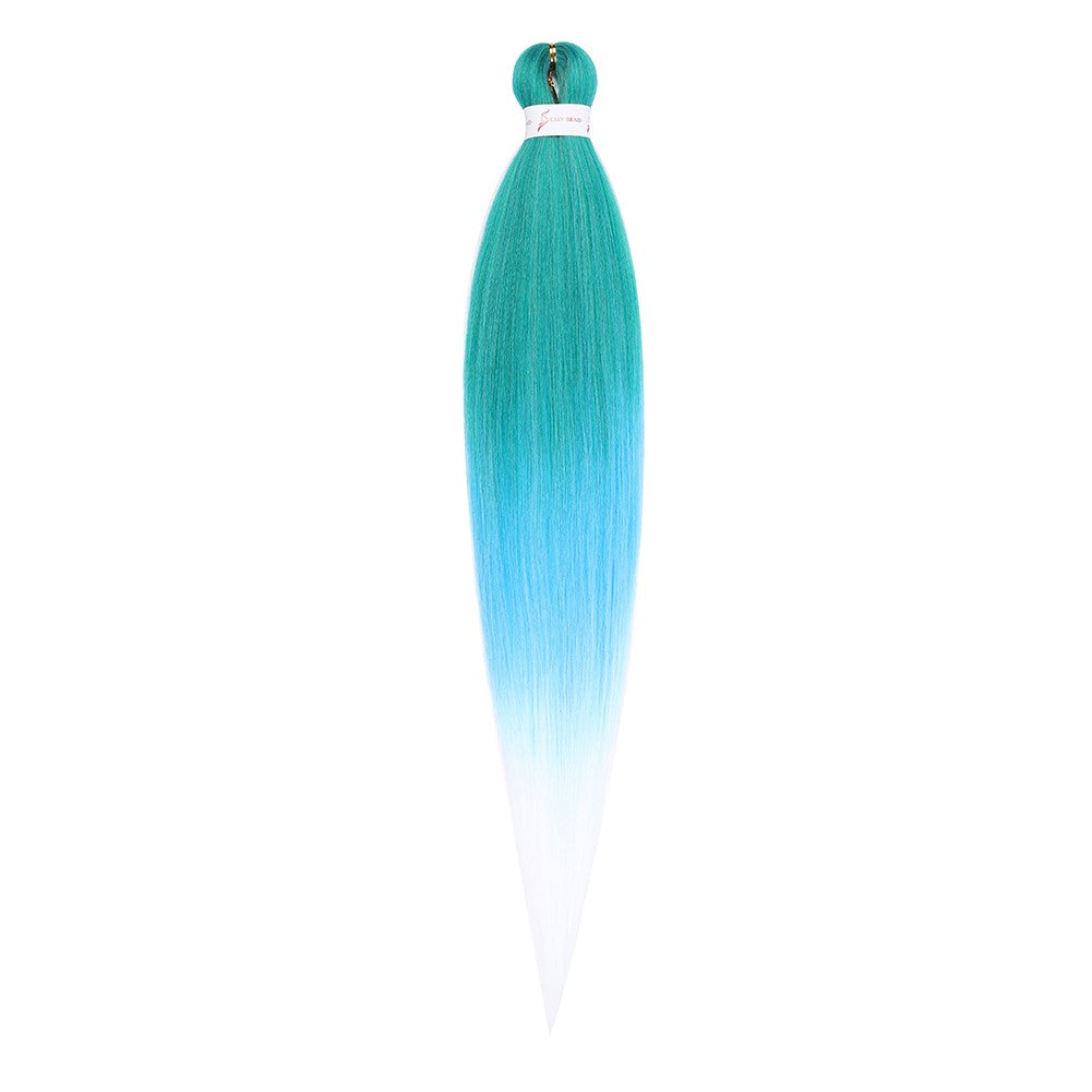 Cabelo Sintético Trançado Pré-esticado Profissional Sem Coceira Fibra Que Sela Em Água Quente 30'' Ombre Textura Yaki Extensões de Cabelo para Trança