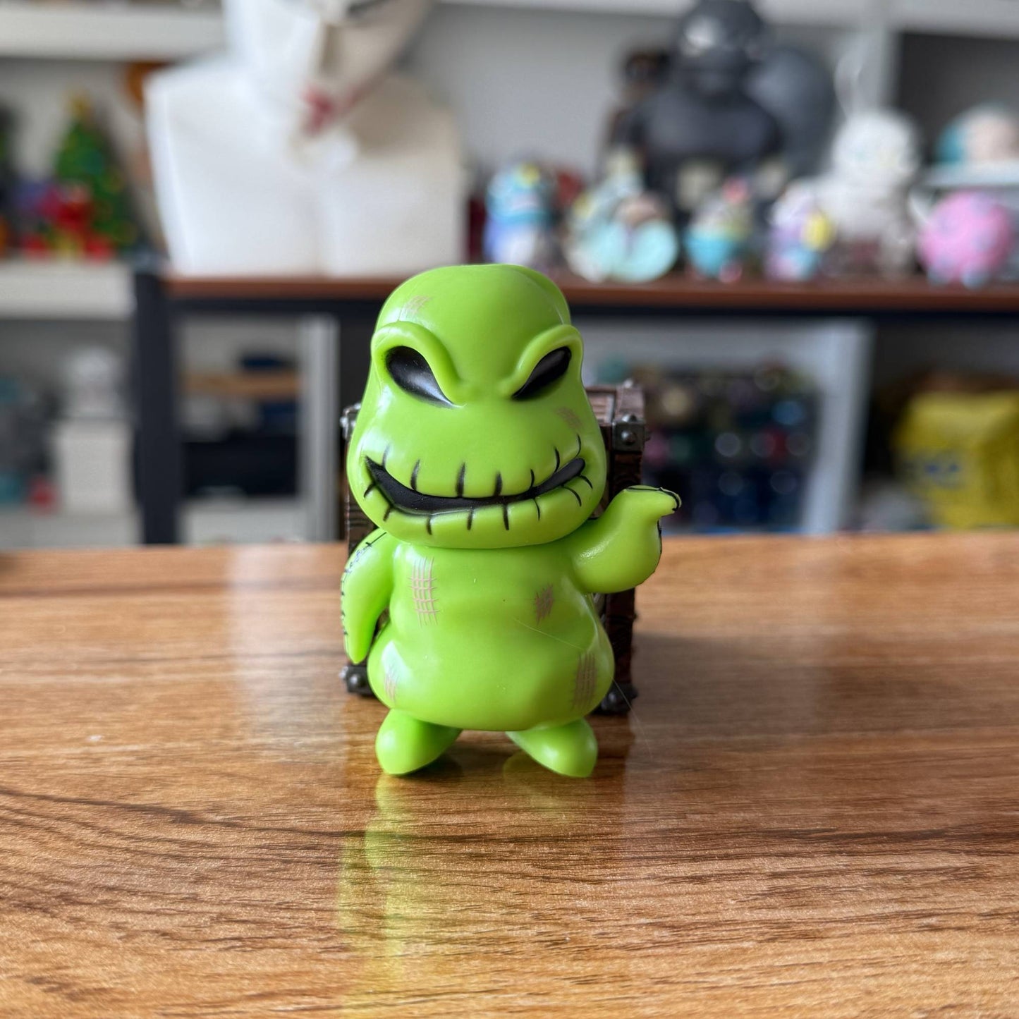 Disney The Nightmare Before Christmas Funny Oogie Boogie Action Figure Doll Toys Collectible Gifts for Kids Desktop Ornament