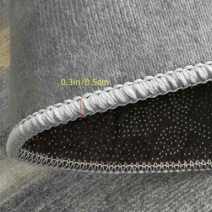 VIKAMA Christmas Atmosphere Round Rug Non-Slip Durable Living Room Sofa Mat Study Office Carpet Festive Home Decor