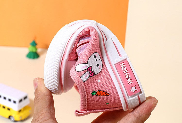 New Fashio Kid Shoe Boy Sneaker Shoe Spring Autumn Children Cartoon Canvas Sports Shoes Boys Girls Baby Board Shoes with Leisure