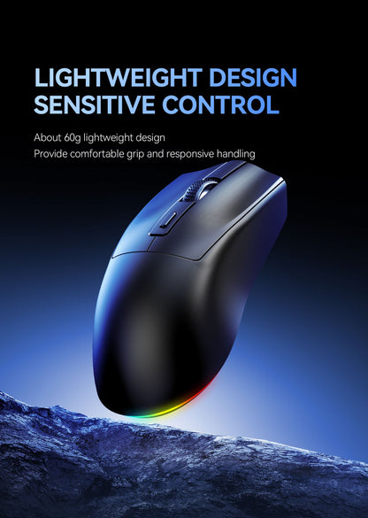 LEAVEN X3 2.4G Bluetooth Modo Duplo Receptor Mouse Óptico Sem Fio Mouse Gamer 1600DPI Mouse Compatível com Bluetooth para MacBook L