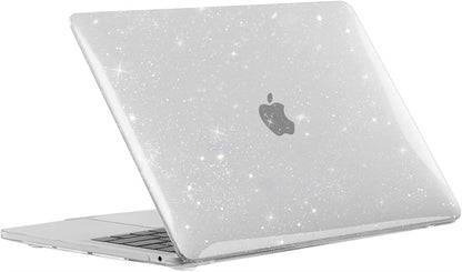 Glitter Hard Laptop Case for Macbook Air 13.6 M4 15 M3 Sparkly Clear Cover for Mac Book Pro 13 M1 M2 14 M4 16 Sleeve Accessories