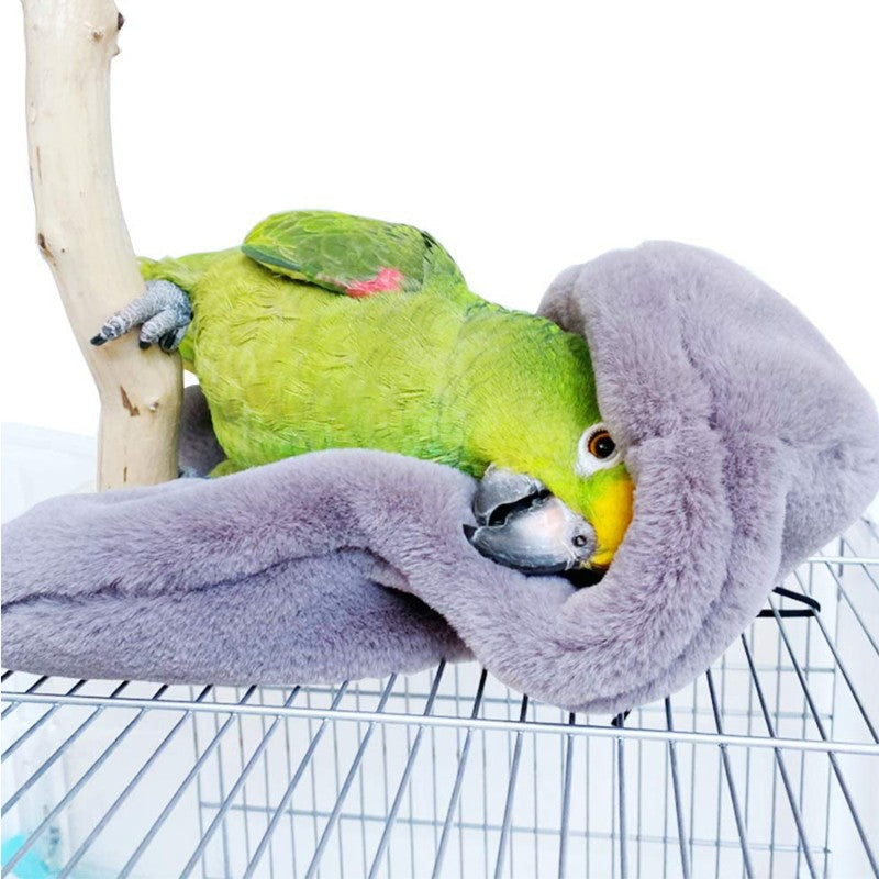 Ninho Manta Xale Quente de Inverno para Pássaros, Tenda Suspensa para Pequenos Animais de Estimação, Decoração de Gaiola para Periquito, Agapornis, Calopsita