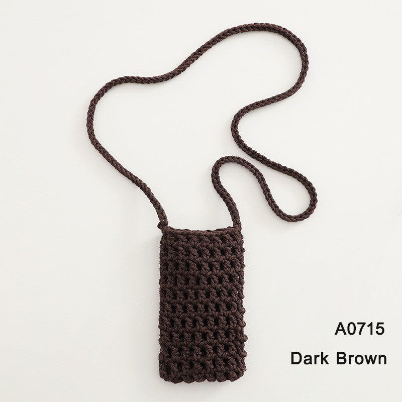 Handmade Crossbody Phone Purse - Openwork Shell Design Tote, Handmade Crossbody Phone Purse,Crochet Beach Bag